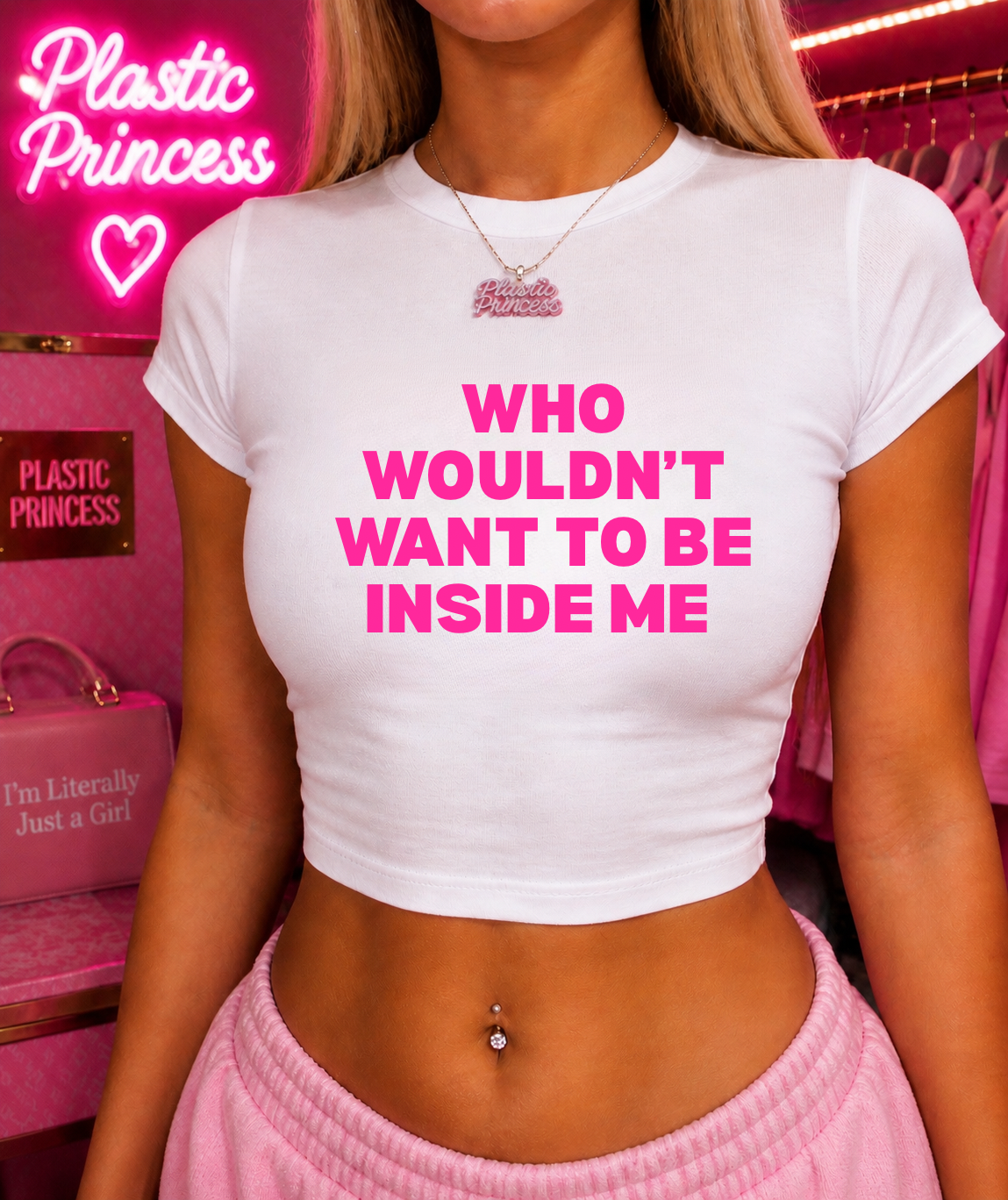 WHO WOULDN’T WANT TO BE INSIDE ME Baby Tee
