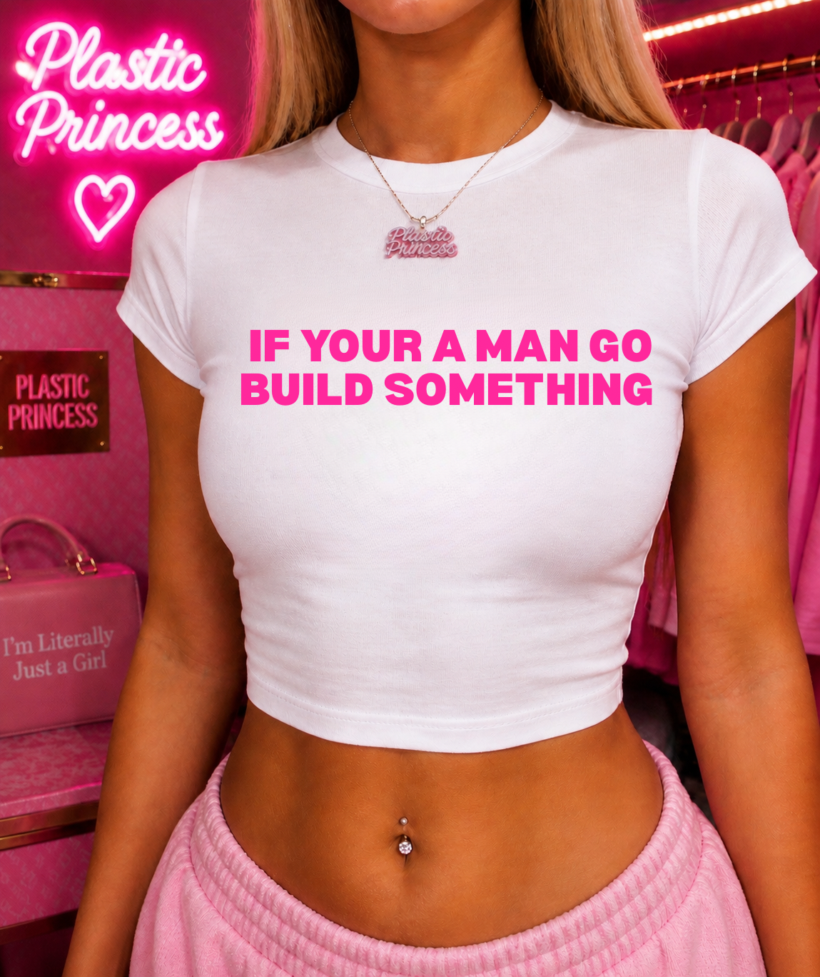 IF YOUR A MAN GO BUILD SOMETHING Baby Tee