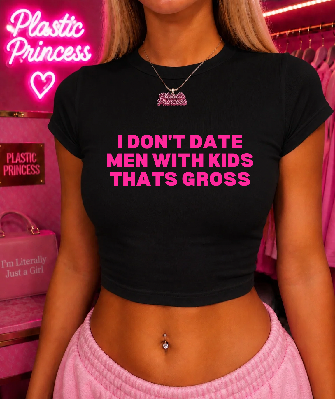 I DON’T DATE MEN WITH KIDS THATS GROSS Baby Tee