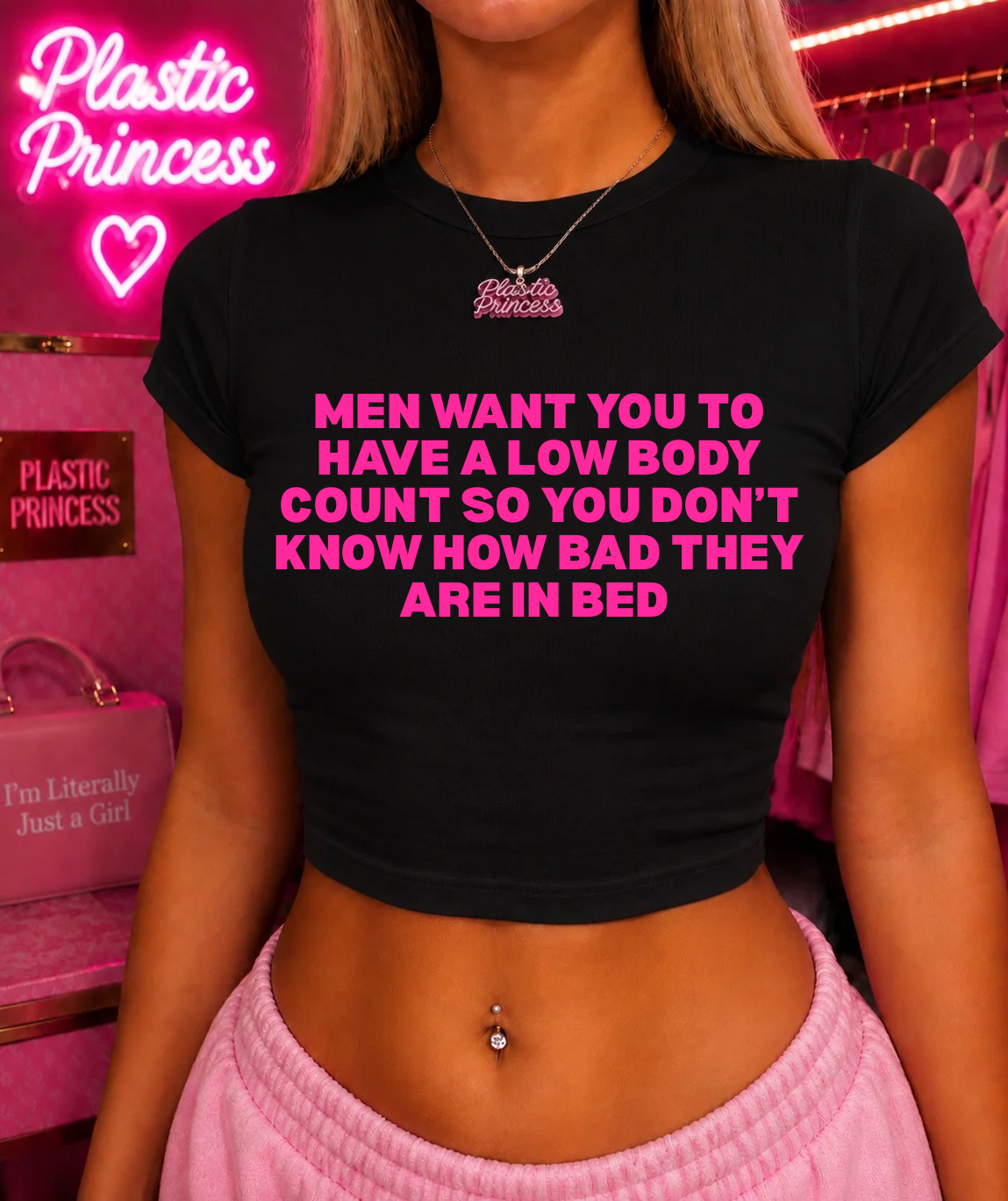 MEN WANT YOU TO HAVE A LOW BODY COUNT SO YOU DON’T KNOW HOW BAD THEY ARE IN BED Baby Tee