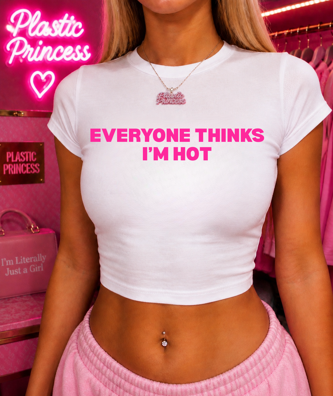 EVERYONE THINKS I’M HOT Baby Tee