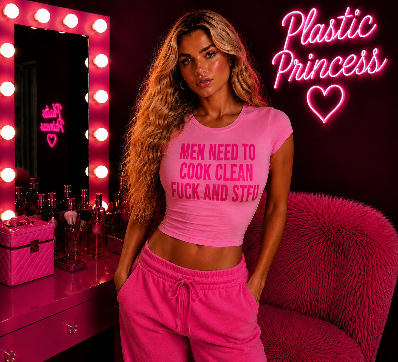 MEN NEED TO COOK CLEAN F*CK AND STFU Baby Tee